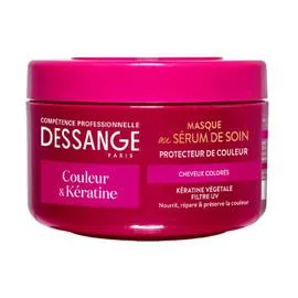 DESSANGE Masque Cheveux Couleur & Kératine Protecteur de Couleur Cheveux Colorés 250ml