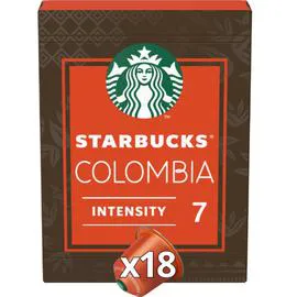 STARBUCKS Café capsules Compatibles Nespresso Colombia 18x5,6g