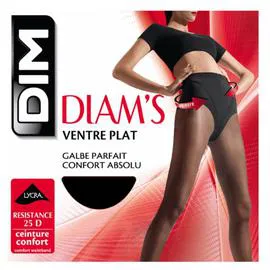Collants Diam's Ventre plat Noir - Taille 2 (l'unité)