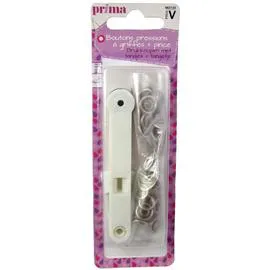 Boutons pressions à griffes + pince (l'unité)