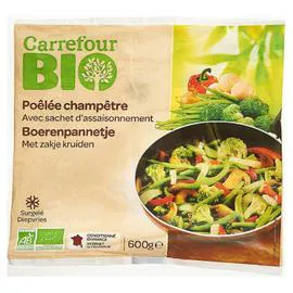 CARREFOUR BIO Légumes cuisinés bio poêlée champêtre 600g