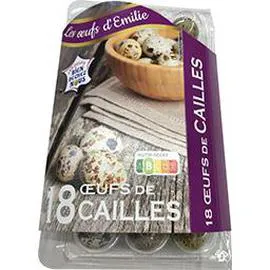 Oeufs de cailles (x18)