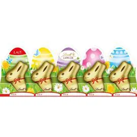 Chocolat lait mini lapins Or (5x10g)