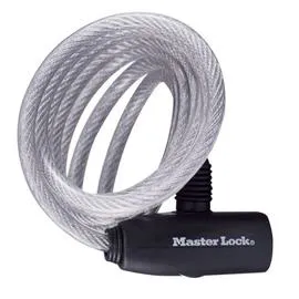 MASTER LOCK Câble en spiral 1,80m x 8mm l'unité