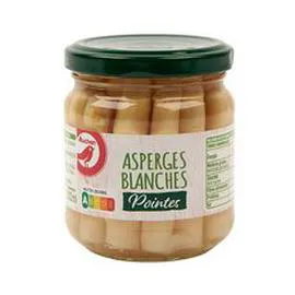 Pointes d'asperges blanches en bocal (110g)