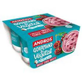 Yaourt végétal Brassé cerise (4x100g)