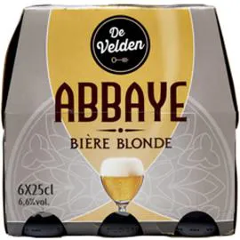 Bière blonde d'abbaye 6,6% (6x25cl)