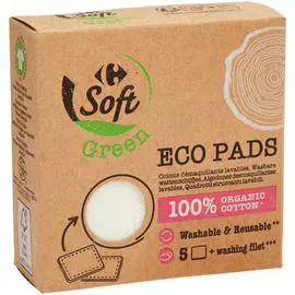 Cotons démaquillants lavables (x5)