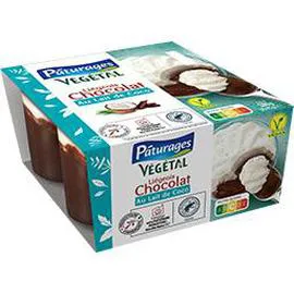 Végétal - Dessert Liégeois chocolat au lait de coco (380g)