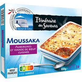 Moussaka aubergines et viande de boeuf cuisinée (850g)