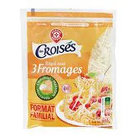 MARQUE REPÈRE, LES CROISÉS Rapé 3 fromages Familial 350g