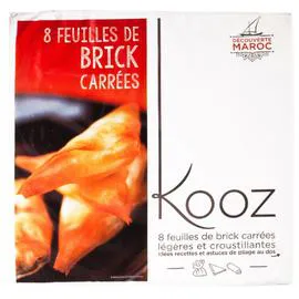 Feuilles de brick carrées (128g)