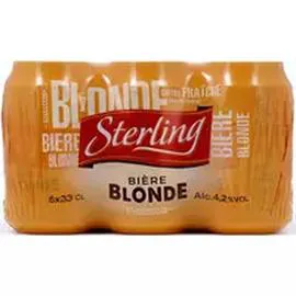 Bière blonde pur malt 4.5% boîtes (6x33cl)