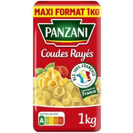 PANZANI Pâtes coudes rayés 1kg