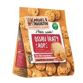 MICHEL & AUGUSTIN Biscuits apéritifs sablés brebis tomates 100g