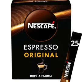 NESCAFÉ Espresso Original Café Soluble Boîte 25x1,8g
