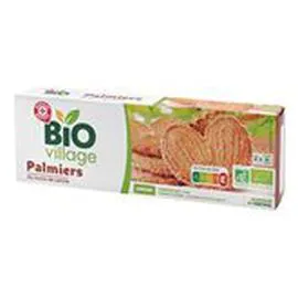 MARQUE REPÈRE, BIO VILLAGE Biscuits palmier Bio 100g