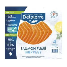 Saumon Atlantique fumé Norvège (120g)