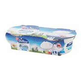 MARQUE REPÈRE, DÉLISSE Yaourts à la Grecque Lait brebis, nature 2x150g