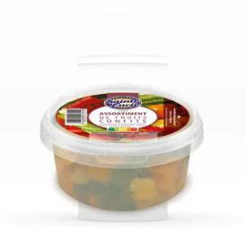 Fruits confits 4 fruits (150g)