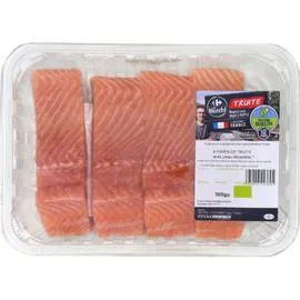 Pavés de truite avec peau désarêtés (4x125g)
