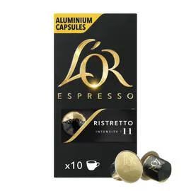 L'OR, ESPRESSO Café capsules Compatibles Nespresso ristretto intensité 11 10x5,2g