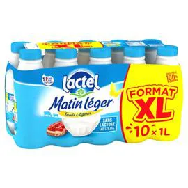 Lait Sans lactose UHT Demi-Ecrémé (10X1l)