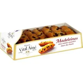 Madeleines aux raisins macérés au rhum (200g)
