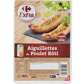 CARREFOUR EXTRA Aiguillettes de poulet rôti 160g