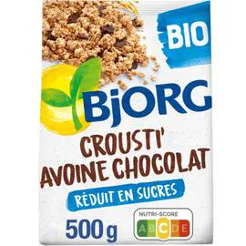 BJORG Céréales croustillant avoine chocolat Bio 500g