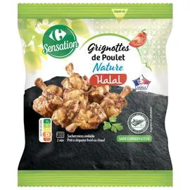 CARREFOUR Grignottes de poulet halal rôties 250g