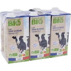 Lait bio demi-écrémé (6x1l)