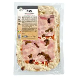 Pinsa jambon cuit et champignons (420g)