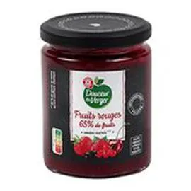 MARQUE REPÈRE, DOUCEUR DU VERGER Confiture Fruits rouges intense 320g
