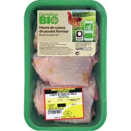 Hauts de cuisse poulet blanc fermier (350g)