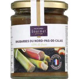 MONOPRIX GOURMET Rhubarbes du Nord-Pas-de-Calais 65 % de fruits 325g