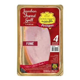 Jambon fumé-grill à poêler (4x100g)