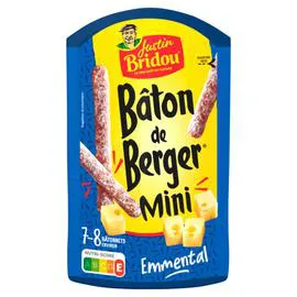 JUSTIN BRIDOU Mini Bâtons de Berger Emmental 80g