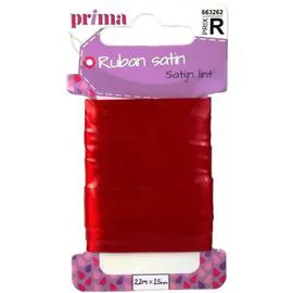 LA BROSSE ET DUPONT, PRIMA Ruban Satin Ass 2,2m x 15mm l'unité