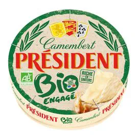 PRÉSIDENT La fromagerie bio camembert élaboré en France 250g