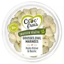 Gousses d'ail marinées huile d'olive et basilic (140g)