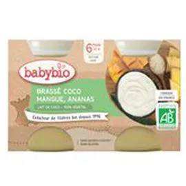 Brassé Baby Bio Bio - Mangue Ananas (2x130g)
