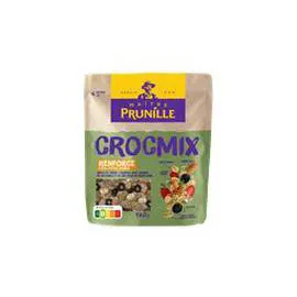 Mélange Crocmix fruits secs olives déshydratées et biscuits croustillants (180g)