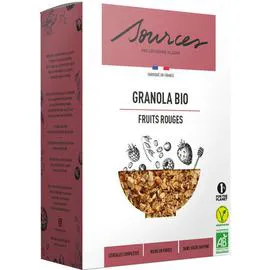 SOURCES Granola bio fruits rouges - boite 350g