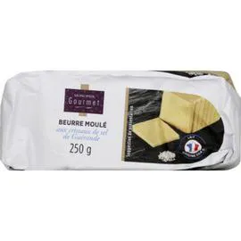 Beurre moulé aux cristaux de sel (250g)