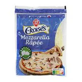 MARQUE REPÈRE, LES CROISÉS Mozzarella rapée 22% MG 150g