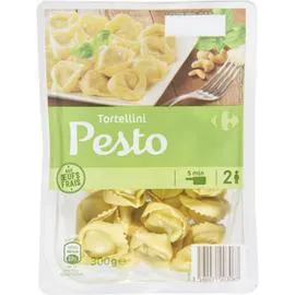 CARREFOUR Pâtes fraîches tortellini au pesto 300g