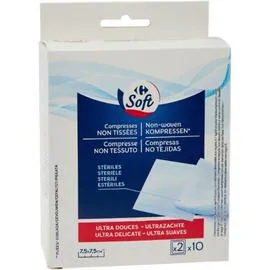 Compresses stériles non tissées (x20)
