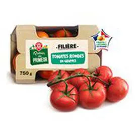 MARQUE REPÈRE, PANIER DU PRIMEUR Tomates rondes grappe HVE 750g
