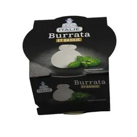 Italie Burrata et Basilic (100g)